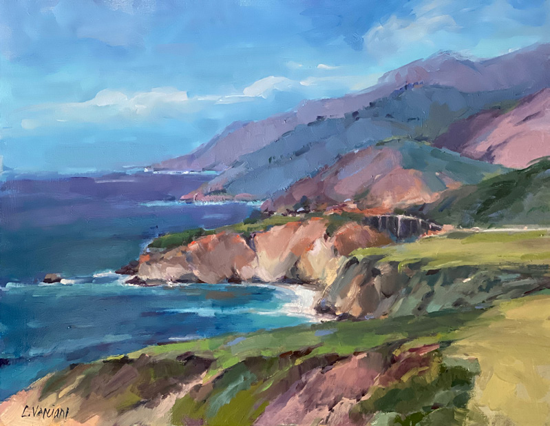 Big Sur by impressionist artist Claudia Verciani